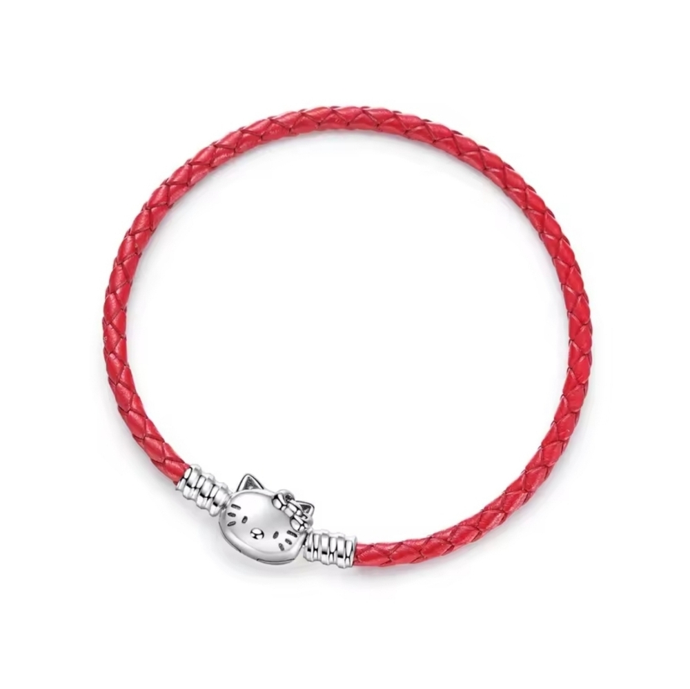 Hello Kitty Red Braided Bracelet - Picture 1 of 1